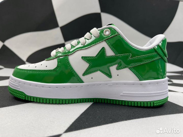 Кроссовки Bape Sta “Green/White”