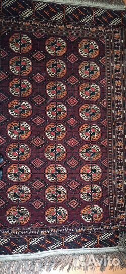 Ковер туркменский шерсть 40-50гг советский