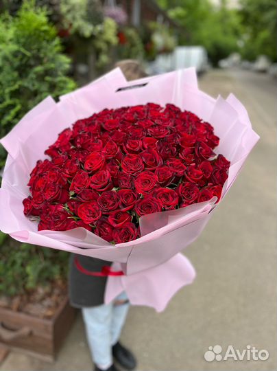 Букеты из 101 и 51 розы