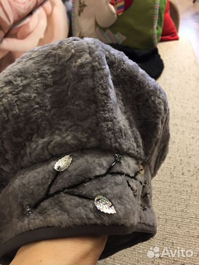 Берет зимний женский мутоновый