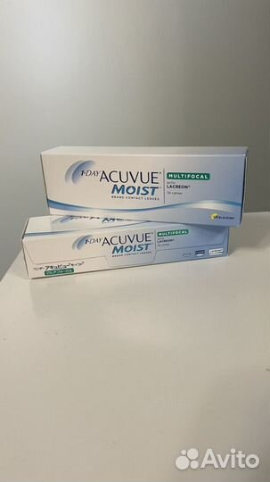 Линзы контактные acuvue moist multifocal with lacr
