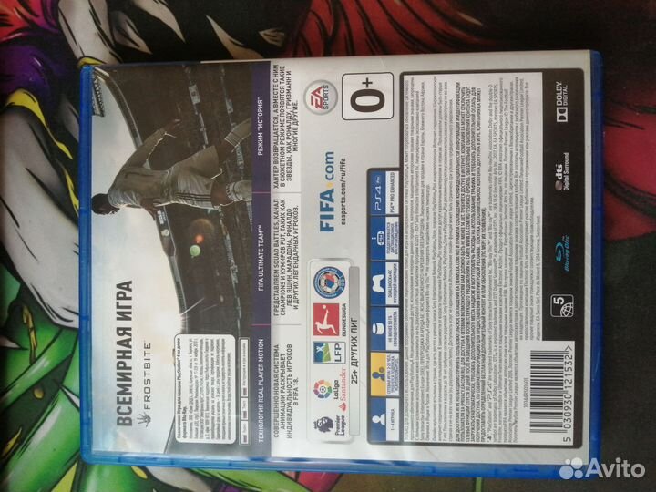 Диск FIFA 18 на ps4