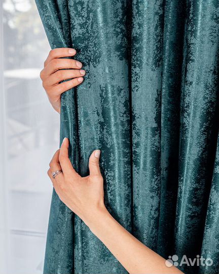 Комплект портьер мрамор Зарина Мурена шторы