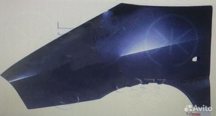 Крыло переднее левое Fiat Scudo, Citroen Jumpy