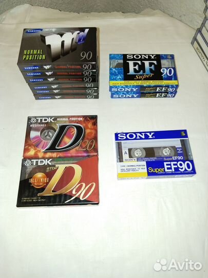 Аудиокассеты новые запечатанные Sony TDK Samsung