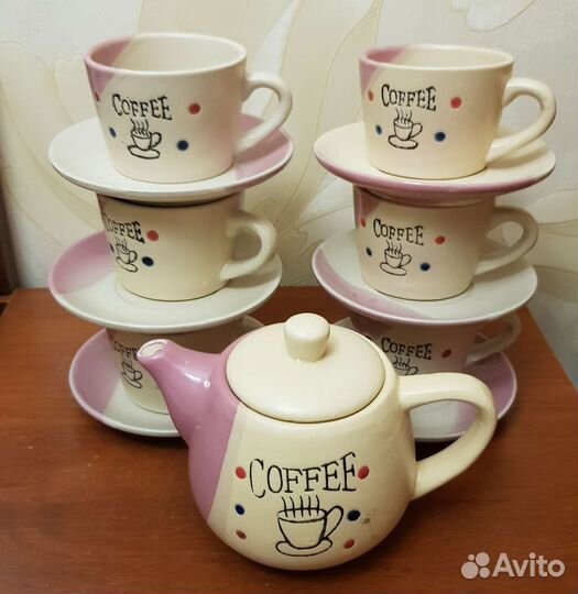 Кофейный сервиз керамический