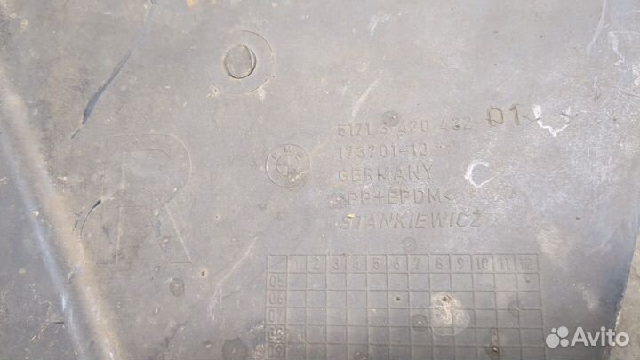 Защита арок (подкрылок) правая передняя BMW X3 E83, 2006