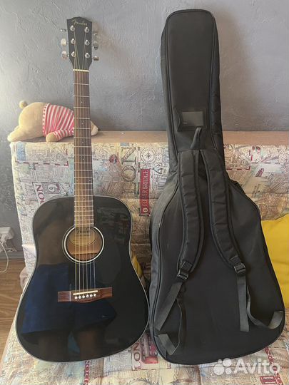 Акустическая гитара fender cd 60s black