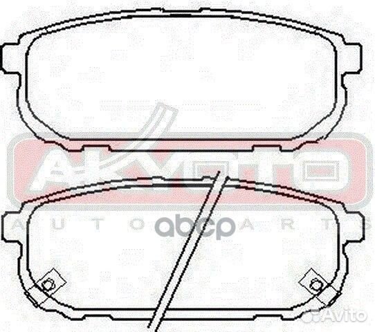 Колодки тормозные дисковые задние AKD-0798 akyoto