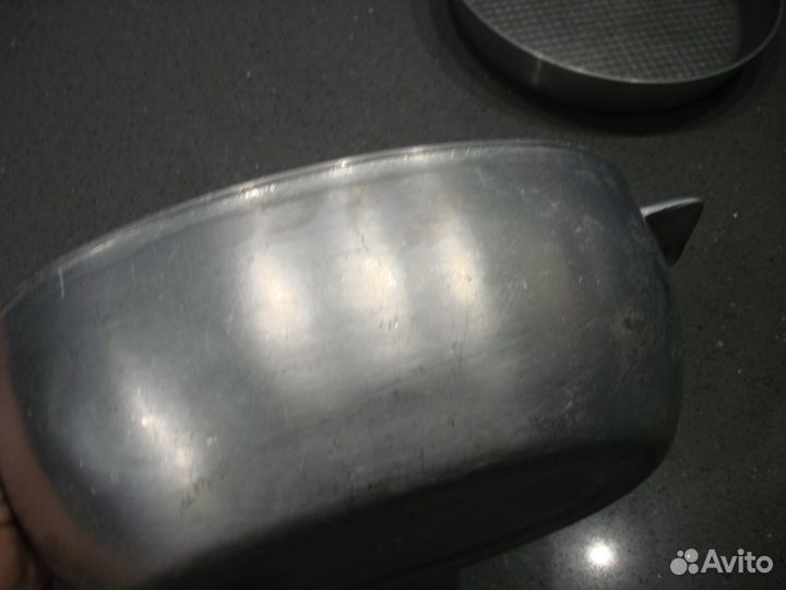 Утятница и сотейник СССР с рифленым дном