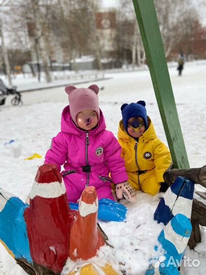 Шапка зимняя на флисе детская 46-50