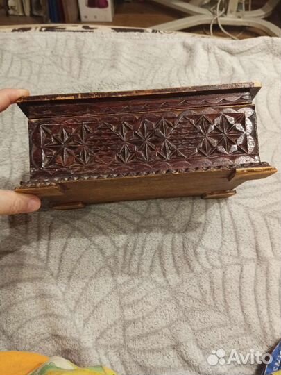 Деревянная шкатулка, старинная