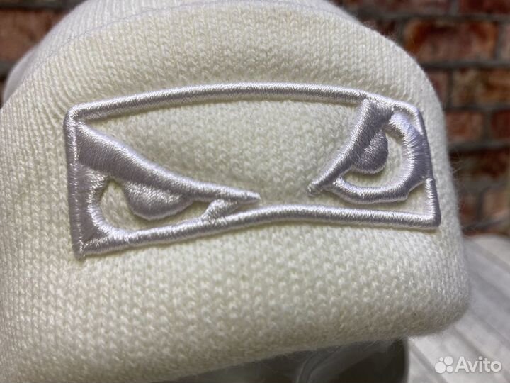 Шапка Bad Boy Logo 3D белая