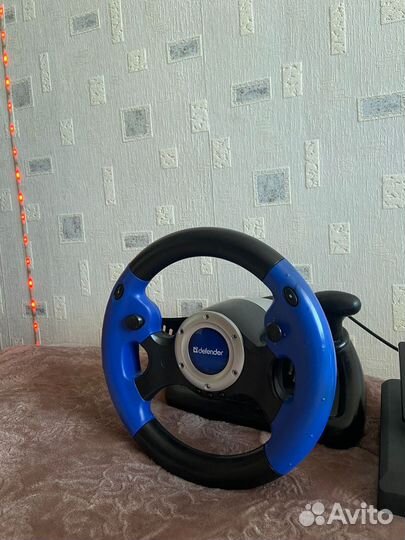 Игровой руль с педалями для пк