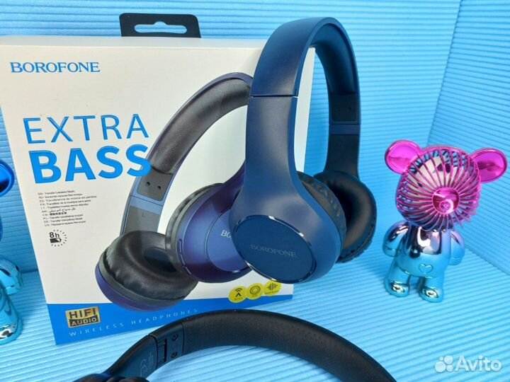 Наушники беспроводные 3D звук borofone