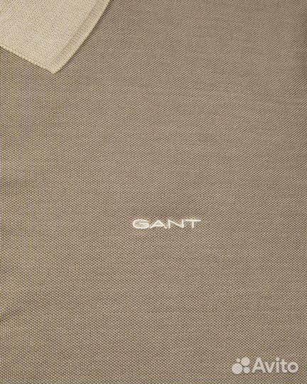 Футболки gant polo-stone washed (песочный)