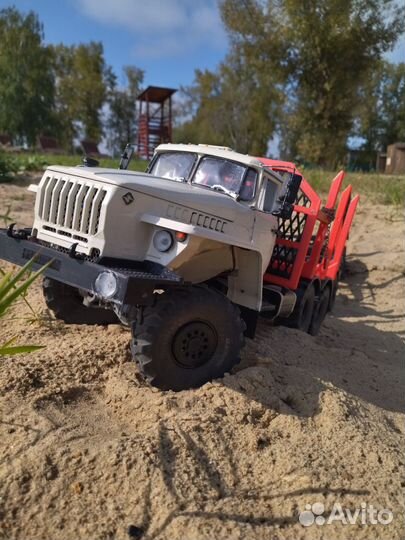 Урал 4320 с прицепом rc 1/12