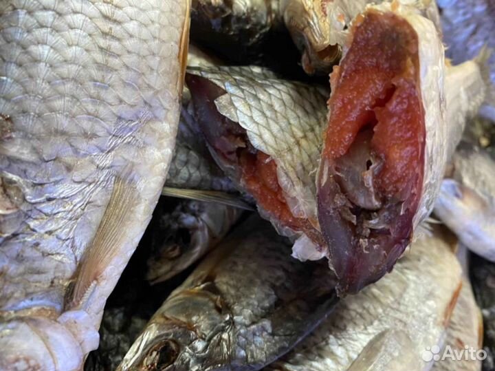 Рыба сорога, вобла, таранька вяленая и сушеная