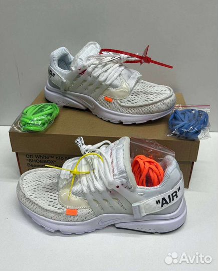 Кроссовки nike air presto off white белый 41-45