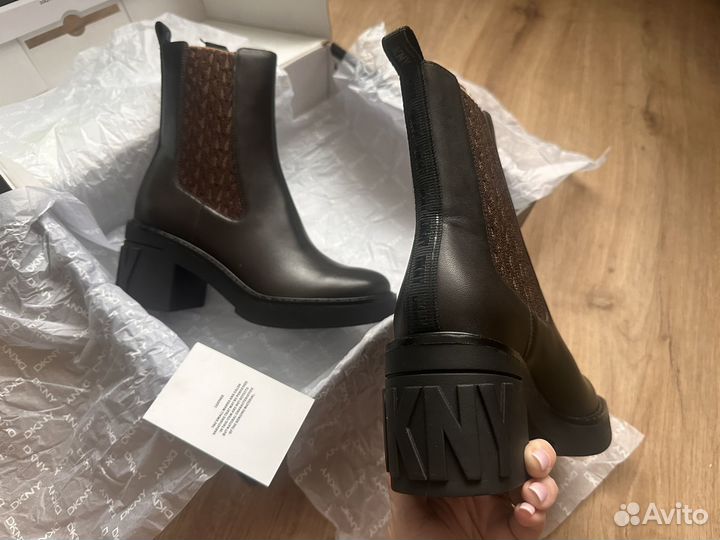 Dkny ботинки кожаные 36 оригинал