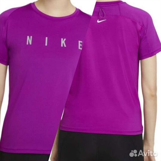 Неношенная фиолетовая футболка Nike Dri Fit Run
