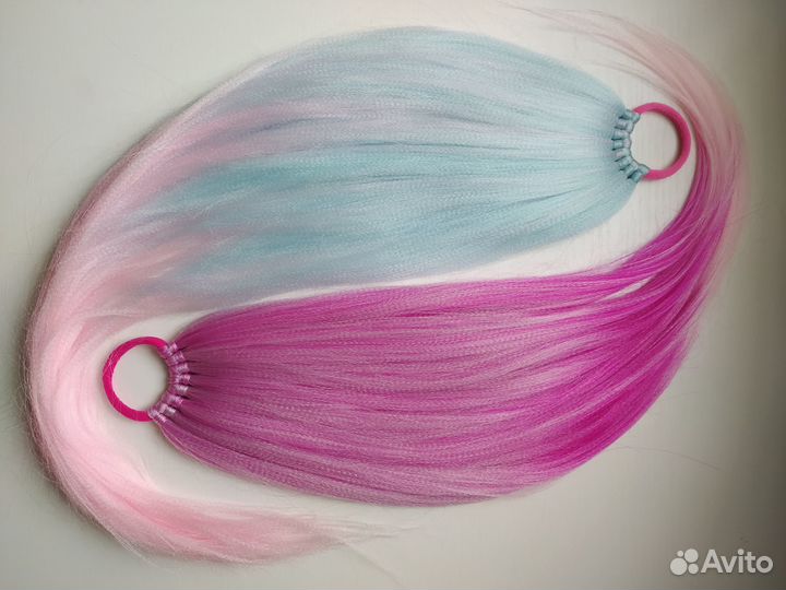 Хвост из канекалона съëмный, детский