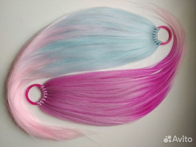 Хвост из канекалона съëмный, детский