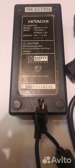 Блок питания (Адаптер) 12 В 4,5 А с кабелем