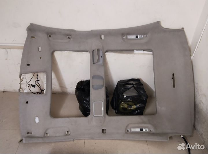 Потолок w221 панорамный алькантара long серый