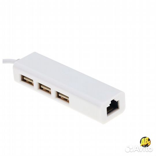 USB-C хаб на 3 USB и RJ45 ethernet концентратор