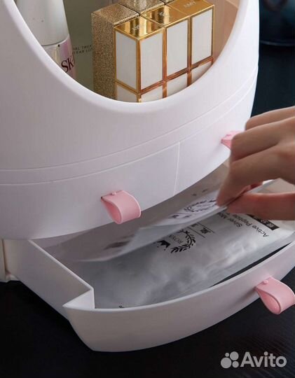 Органайзер с подсветкой, зеркало, косметичка