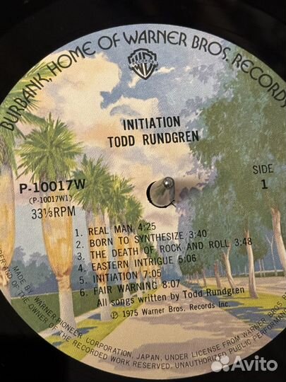 Пластинка Todd Rundgren – Initiation japan 1st pre