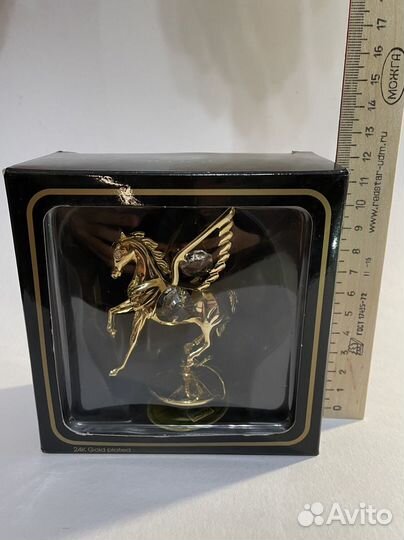 Фигурка Единорог Swarovski spectra crystal 24k