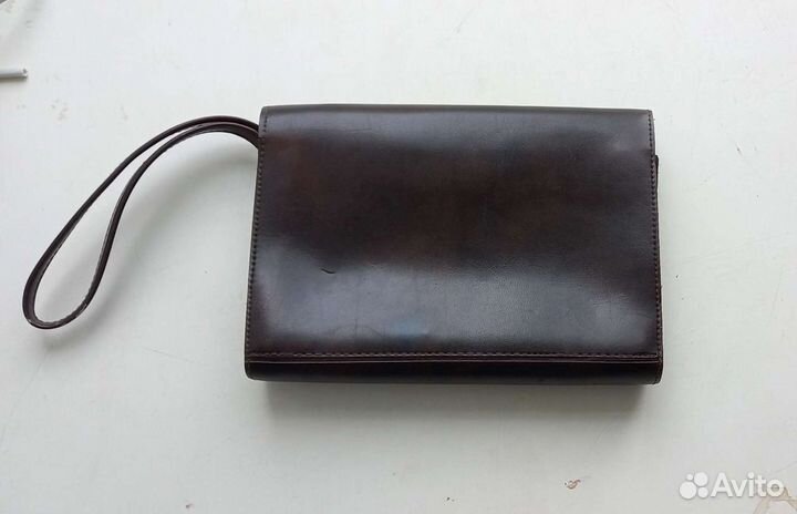 Мужская кожаная сумка барсетка клатч СССР