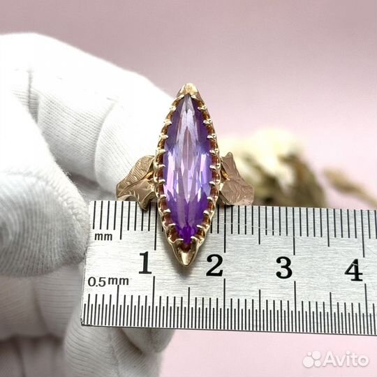 Золотое кольцо маркиз СССР 583 пробы
