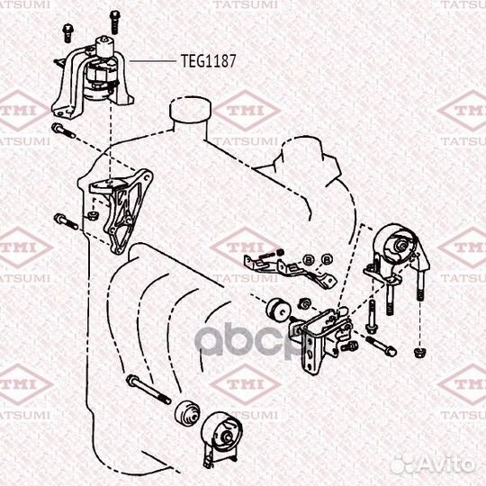 Опора двигателя TEG1187 tatsumi