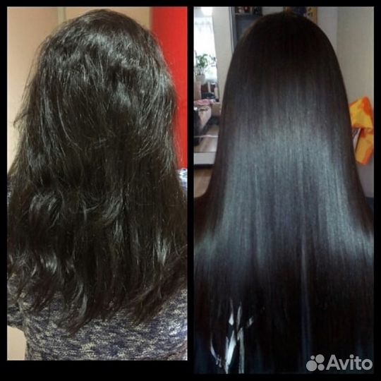 Кератиновое выпрямление волосБотокс волос