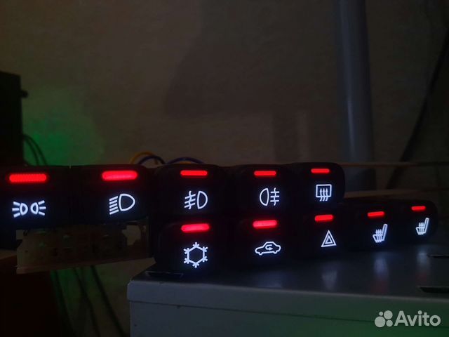 Пересвет кнопок, мус, стеклоподьемников ваз лада