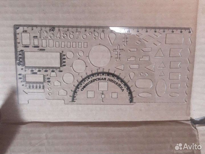 Офицерская линейка гнущаяся, аналог офицерской лин