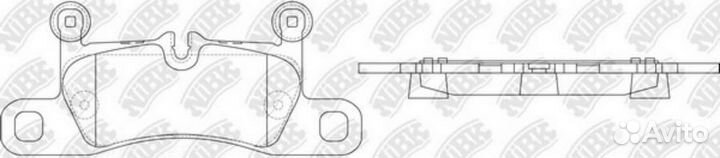 Nibk PN0565 Колодки тормозные дисковые зад