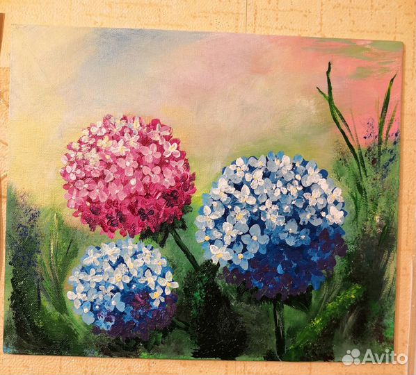 Картина акрилом на холсте