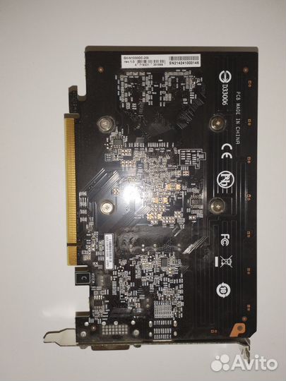 Видеокарта Gigabyte GTX 1050 2gb