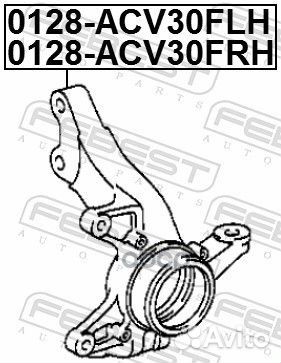 Кулак поворотный toyota camry 01-06 прав. 0128