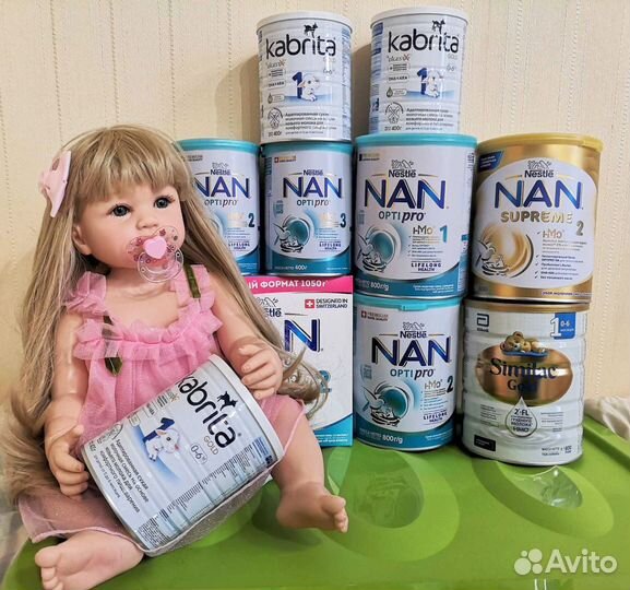 Смесь детская Nan, similac gold, Kabrita