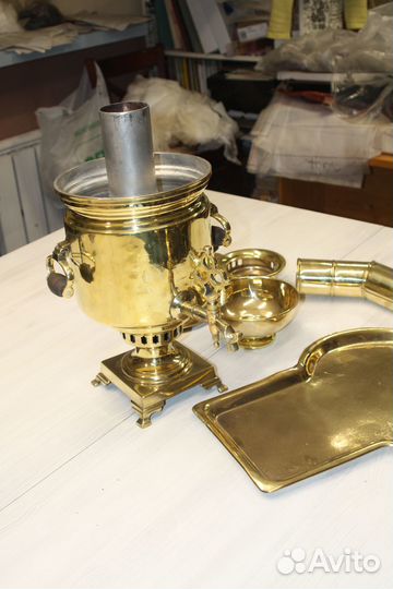 Старинный угольный самовар