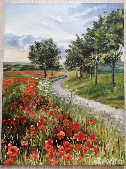 Картина маслом на холсте пейзаж