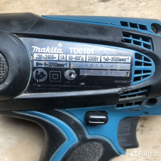 Ударный шуруповерт Makita TD0101