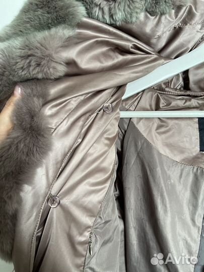 Пуховик зимний длинный женский