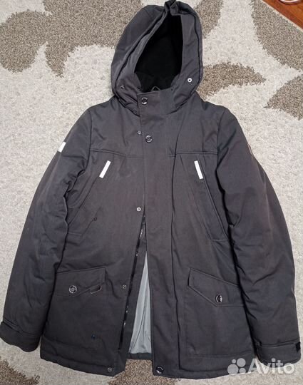 Парка зимняя с натуральным мехом на подростка