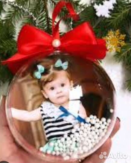 Новогодние шары с фотографией